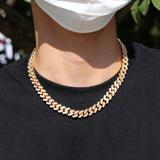 Chains Necklace Jewelry Fashion Copper Zircon Cuban Chain St. Valentine's Spectrum
