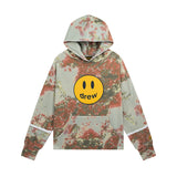 Drew House Hoodie Unisex Loose Casual Flower Pattern Hoodie