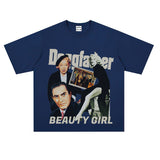Film Star T Shirt Loose Heavy Retro Street Cotton American T-shirt Men and Women