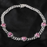 Chains Necklace Hip Hop 9MM Zircon Cuban Chain St. Valentine's Spectrum