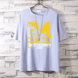 Basketball Sports T Shirt Summer Menswear T-Shirt Student Cotton Casual Short Sleeve