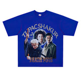 Film Star T Shirt Japanese Movie Zatōichi Loose Street Cotton T-shirt Men