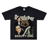 Film Star T Shirt Loose Heavy Retro Street Cotton American T-shirt Men and Women