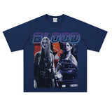 Film Star T Shirt Street Style Short Sleeve Loose Retro American Cotton Printed T-shirt