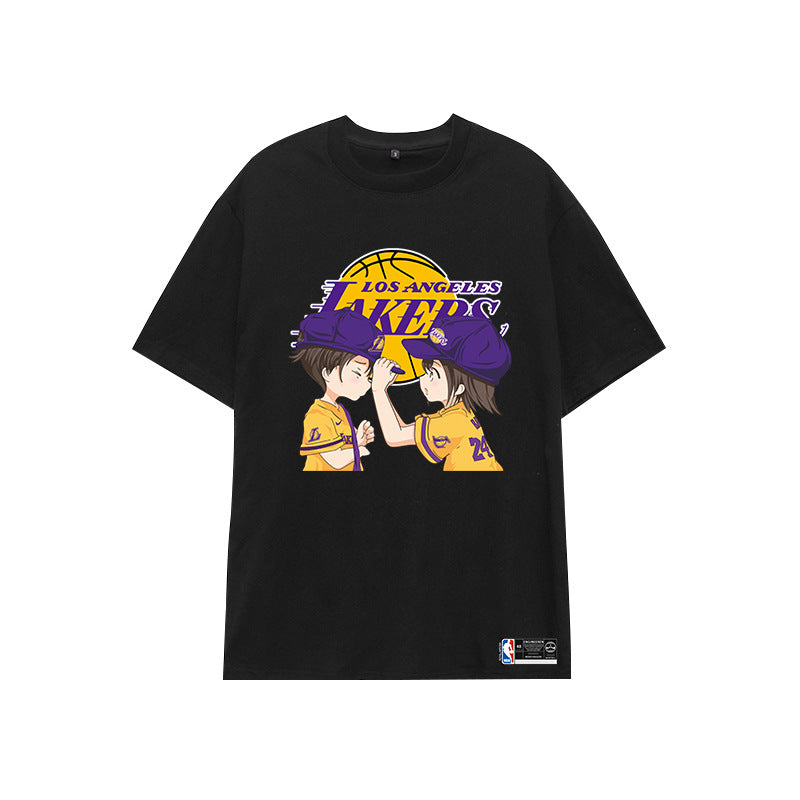 Basketball Sports T Shirt Summer Short-Sleeved T-Shirt Men And Women Loose