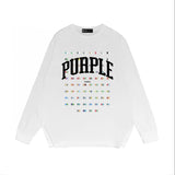 Purple Brand Long Sleeve T-Shirt Fashion Loose Long Sleeve Top