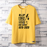 Basketball Sports T Shirt Commemorative Kobe No. 24 Short Sleeve T-Shirt Male Student Basketball Loose Sports