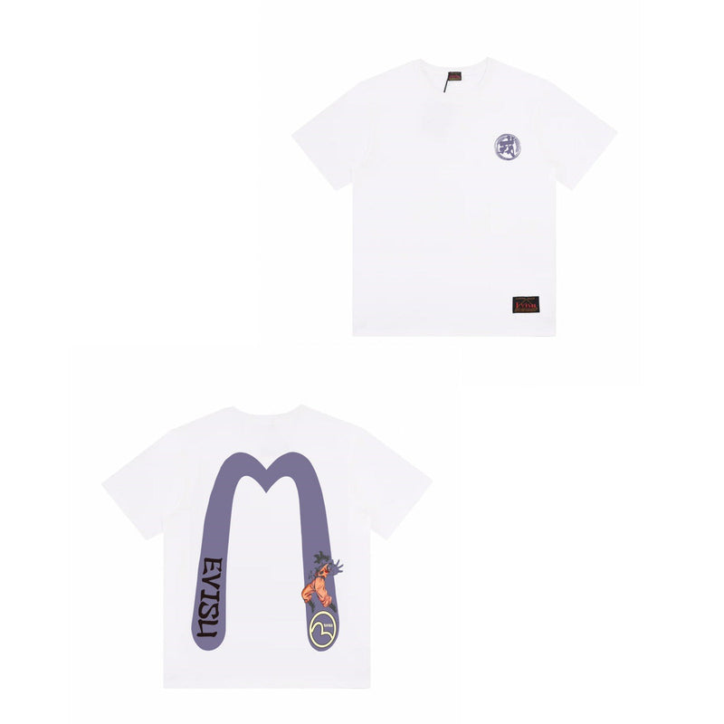 Evisu T Shirts Loose Dragon Ball ¡°Sun Goku¡± Print