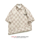 Men Shirts Summer Short Sleeve Shirt Men's American Style Loose Coat