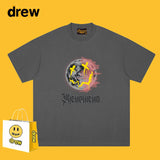 Drew T Shirts Cotton Short Sleeve Loose Men's Short Sleeve