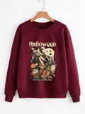Colorful Halloween the is to stay Sweatshirt Hor