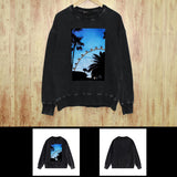 Purple Brand Distressed Sweatshirt Retro Vintage Crew Neck Sweater