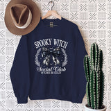 Halloween Bow Spooky Club Print Women Sweatshir