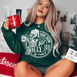 Funny Dead Inside But Jolly AF Slogan Christmas Women Sweats