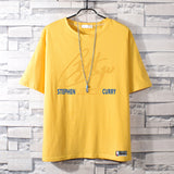 Basketball Sports T Shirt Pure Cotton Curry Basketball Sports Breathable Short Sleeve T-Shirt For Men
