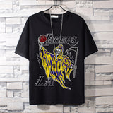 Basketball Sports T Shirt Lakers Memorial Kobe Short Sleeve T-Shirt Men'S Loose