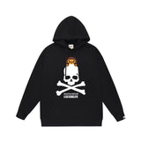 Bathing Ape Hoodie Autumn/Winter Letter Print Loose Hoodie Pullover Ape Sweater