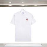 Casablanca T Shirts Summer Simple Print Loose Short Sleeves