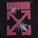 Off Whtie T Shirts Red Spider Arrow Print Men And Women Same Style Fashion Brand Short Sleeve