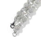 Chains Necklace Fashion Hip Hop 10mm Copper Inlaid Zircon Round Bead Chain Spectrum
