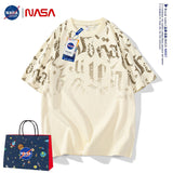 Nasa T Shirt Cotton Short-Sleeved T-Shirt Men'S Summer Loose Casual