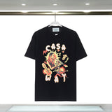 Casablanca T Shirts Guitar Music Prints Loose Tee