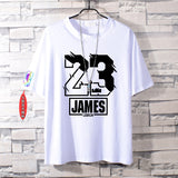 Basketball Sports T Shirt Basketball James 23 Kobe No. 24 Cotton Short-Sleeved T-Shirt Male Student Loose