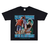 Film Star T Shirt Loose Heavy Retro Street American T-shirt Men and Women