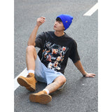 Basket Ball Star T Shirt Dejounte Murray Washed Distressed Printed T-shirt Retro Short Sleeve Cotton