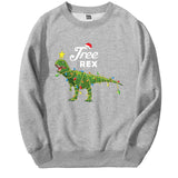 Dinosaur Christmas Hoodies e Rex Merry Xmas Round