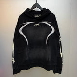 Mens trendy Hoodie & Pants Wash Water Make Old Sweater