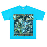 Film Star T Shirt Short Sleeve Loose Retro American Style Trend Cotton T-shirt