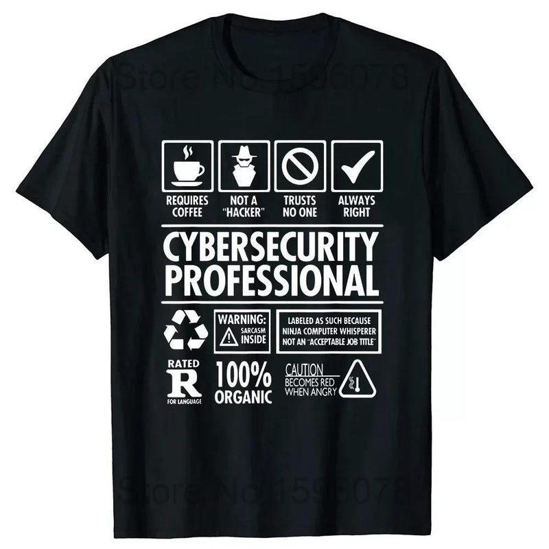 T-shirt Cybersecurity Programmer Men