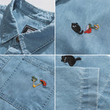 Men's Shirts Loose Denim Shirt Men's Summer Coat