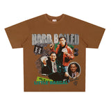 Film Star T Shirt Short Sleeve Retro American T-shirt Men and Women