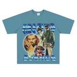 Film Star T Shirt Rescued Ginger Loose Retro Street American T-shirt Men and Women