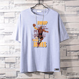 Basketball Sports T Shirt Summer Loose Short Sleeves T-Shirt Male Student Basketball Sports Lakers James