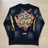 HS long-sleeve T-shirt old washing water loose casual T-shirt