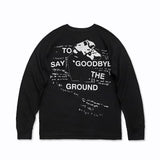 ERD Sweatshirt Farewell to the Ground Printed Punk Rock round Neck Long Sleeve T-shirt