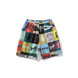 Aape Shorts New Men's Casual Patchwork Shorts