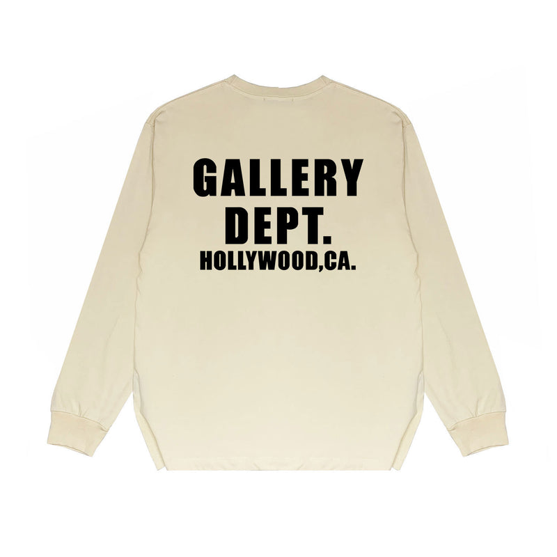 Gallery Dept Long Sleeved Shirt Fashion Brand Long Sleeve Long-Sleeved T-shirt Blouse
