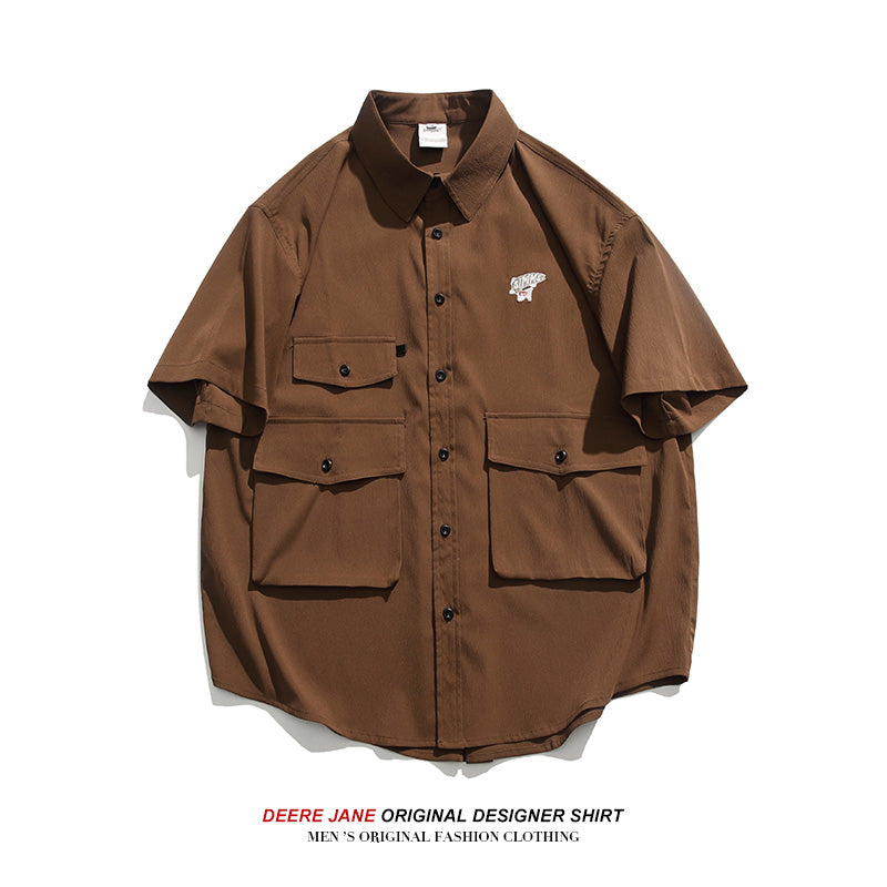 Men's Shirts Men's Short-Sleeved T-shirt Summer Versatile Casual