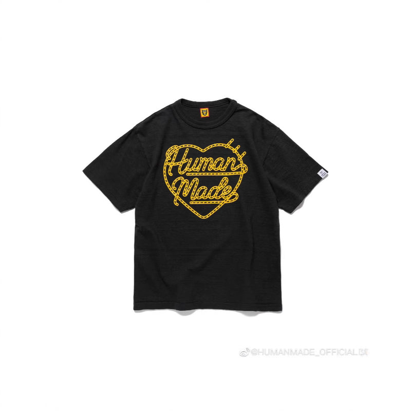 Men T-shirts human gold love short-sleeved T-shirt printed casual T-shirt