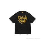 Men T-shirts human gold love short-sleeved T-shirt printed casual T-shirt