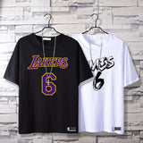 Basketball Sports T Shirt James No. 6 Basketball Sports Student Loose Short Sleeve T-Shirt