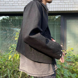 MIJKO Mens Jacket Vibe Two-way Pull Short Jacket Unisex