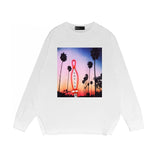 Purple Brand Long Sleeve T-Shirt Fashion Loose Long Sleeve Top