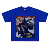 Film Star T Shirt Cotton Short Sleeve Loose American Retro T-shirt
