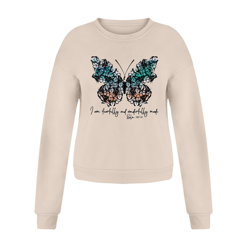 Women Printing Sweatshirts Casual Loose Short Pullover