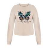 Women Printing Sweatshirts Casual Loose Short Pullover